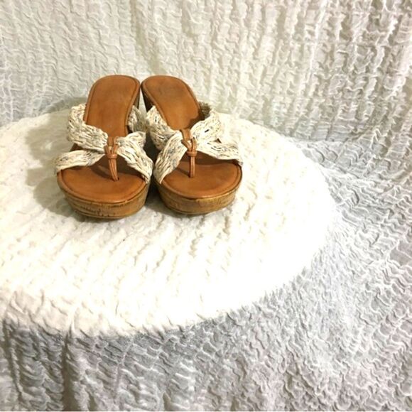 Toscanella Crossed Weaved Sandals Made in Italy Size 9 - Picture 7 of 10